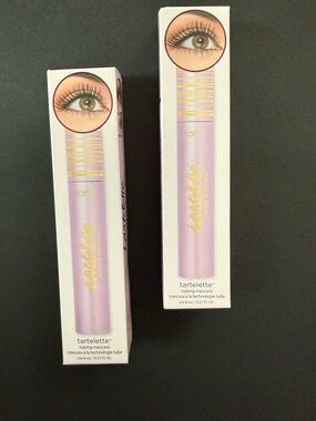 Lot Of 2 Tarte Tartelette Tubing Mascara Black 0.27 Fl. Oz. NEW NIB
